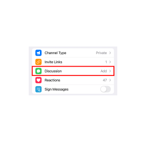 گزینه های کانال تلگرام