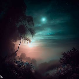 طبیعت در شب